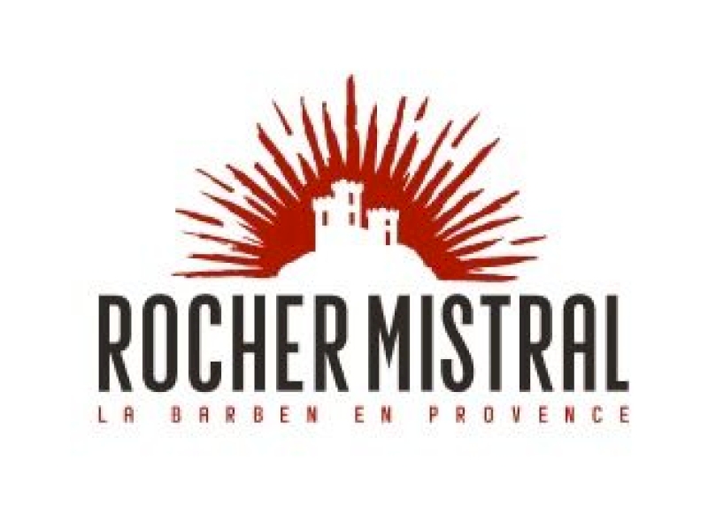 Logo parc de loisirs La Barben spectacles Rocher Mistral
