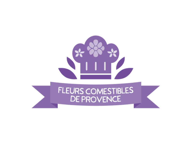 Logo fleurs comestibles Noves Provence