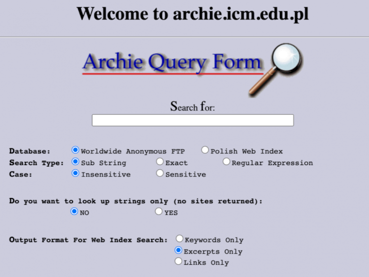 Archie, le premier moteur de recherche