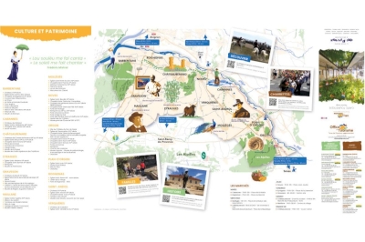 Carte touristique Terre Provence valorisation territoire