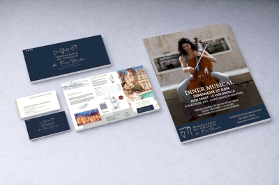 Identité visuelle Hostellerie Fines Roches Châteauneuf Identité visuelle Hostellerie Fines Roches Châteauneuf