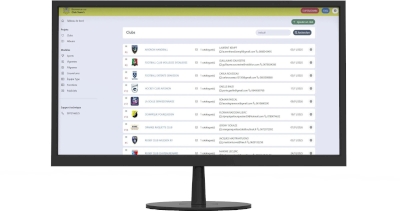 Interface personnalisation album Panini Club Team’s