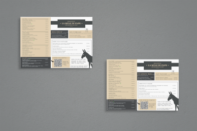 Conception d'un set de table pour une brasserie Conception d'un set de table pour une brasserie